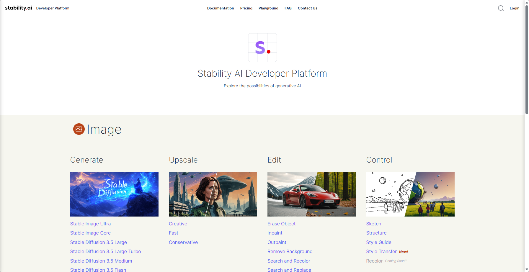 Stability AI Developer Platform