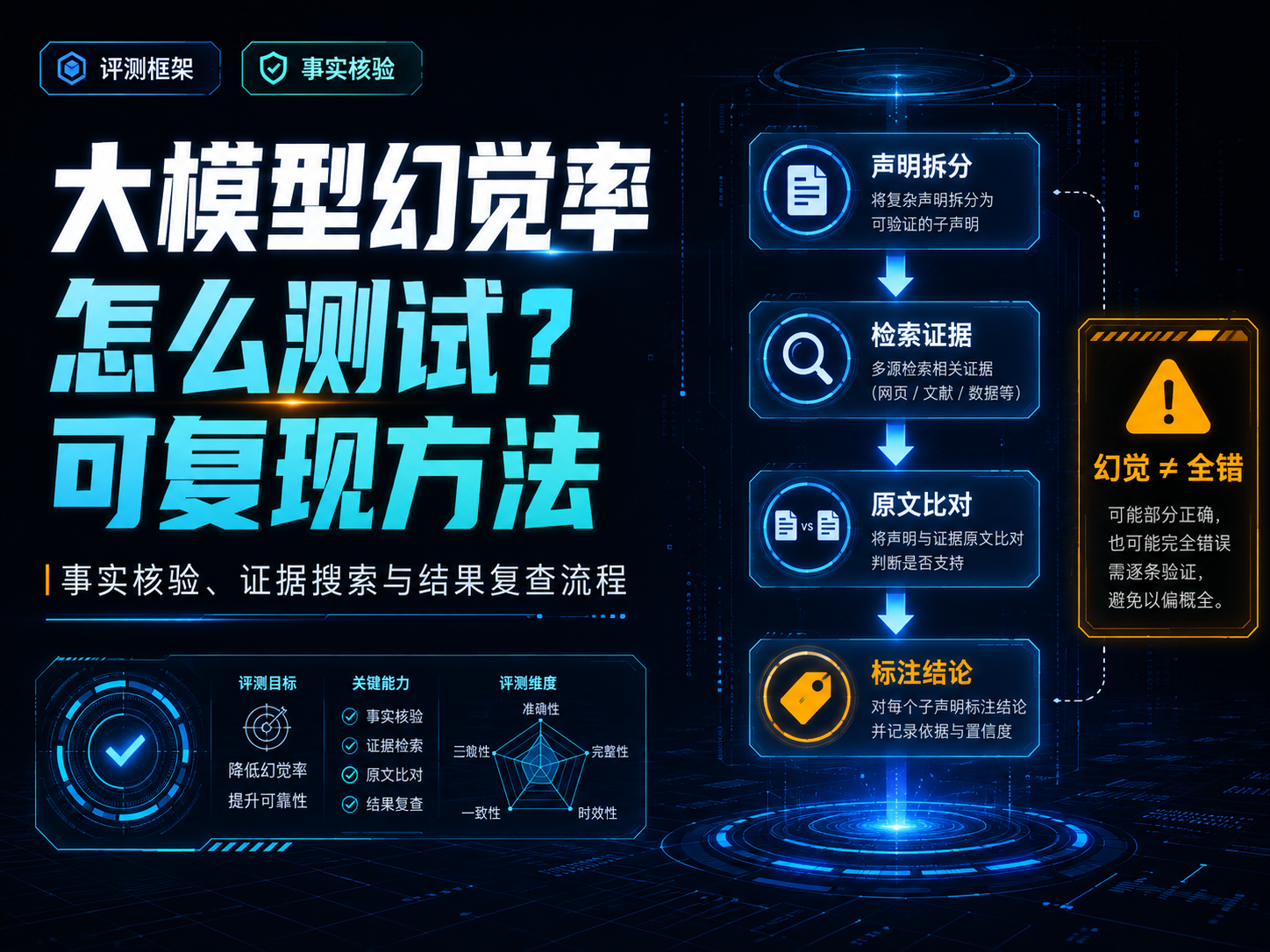 怎么测试大模型幻觉率？一套可复现的事实核验评测方法