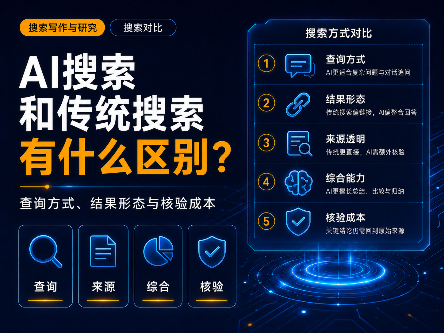 AI搜索和传统搜索有什么区别？什么时候该用哪一种