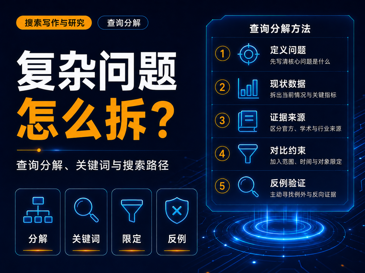 复杂问题怎么拆成搜索问题？AI辅助研究的查询分解方法