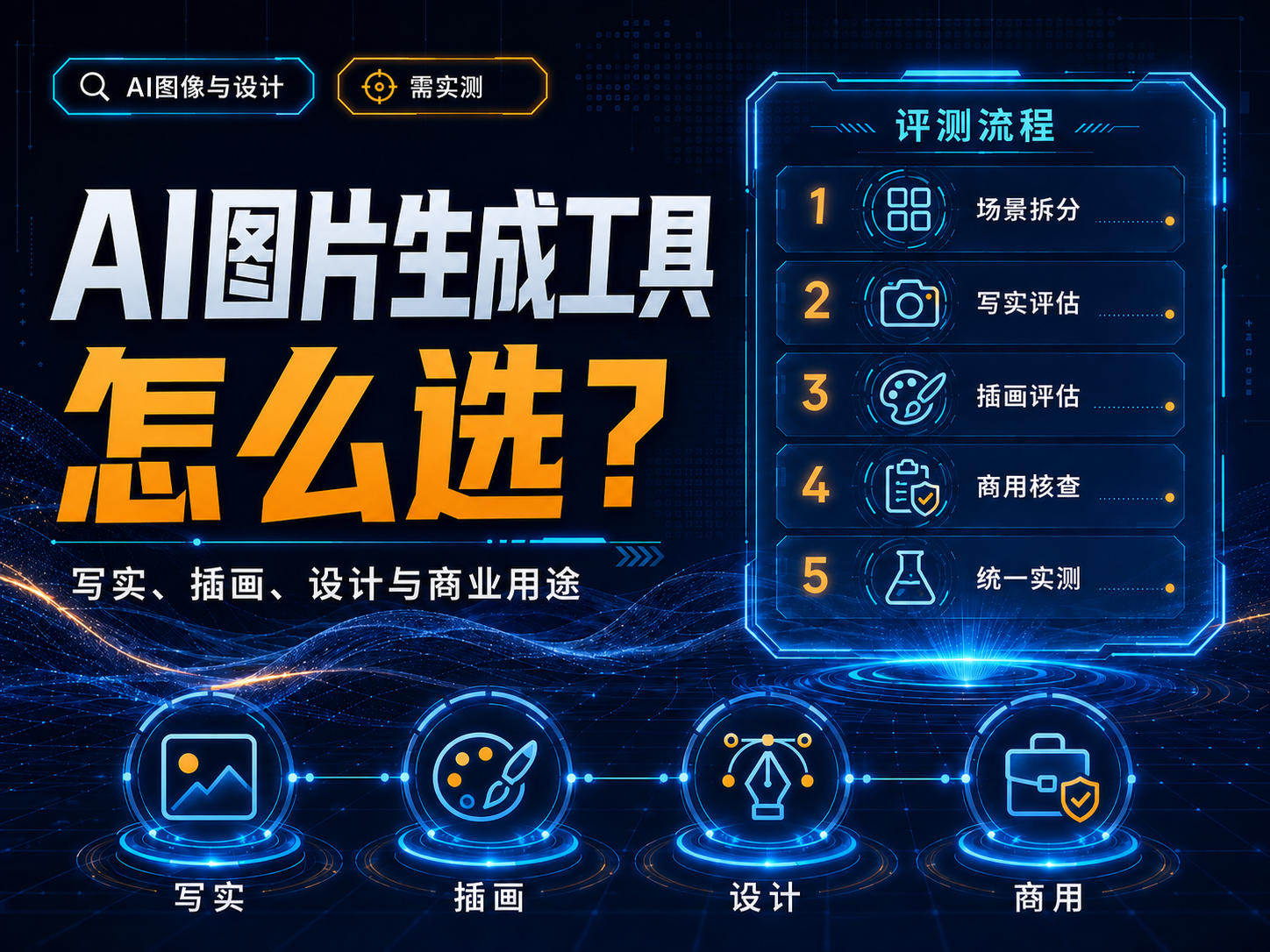 AI图片生成工具怎么选？写实、插画、设计与商业用途拆解