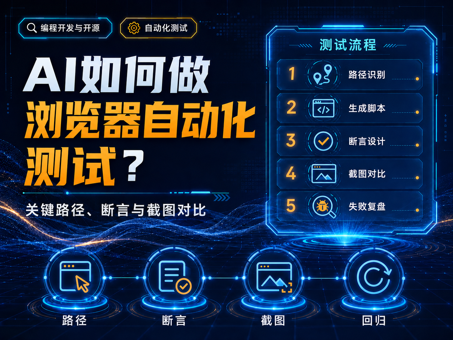 如何用AI做浏览器自动化测试？关键路径、断言与截图对比