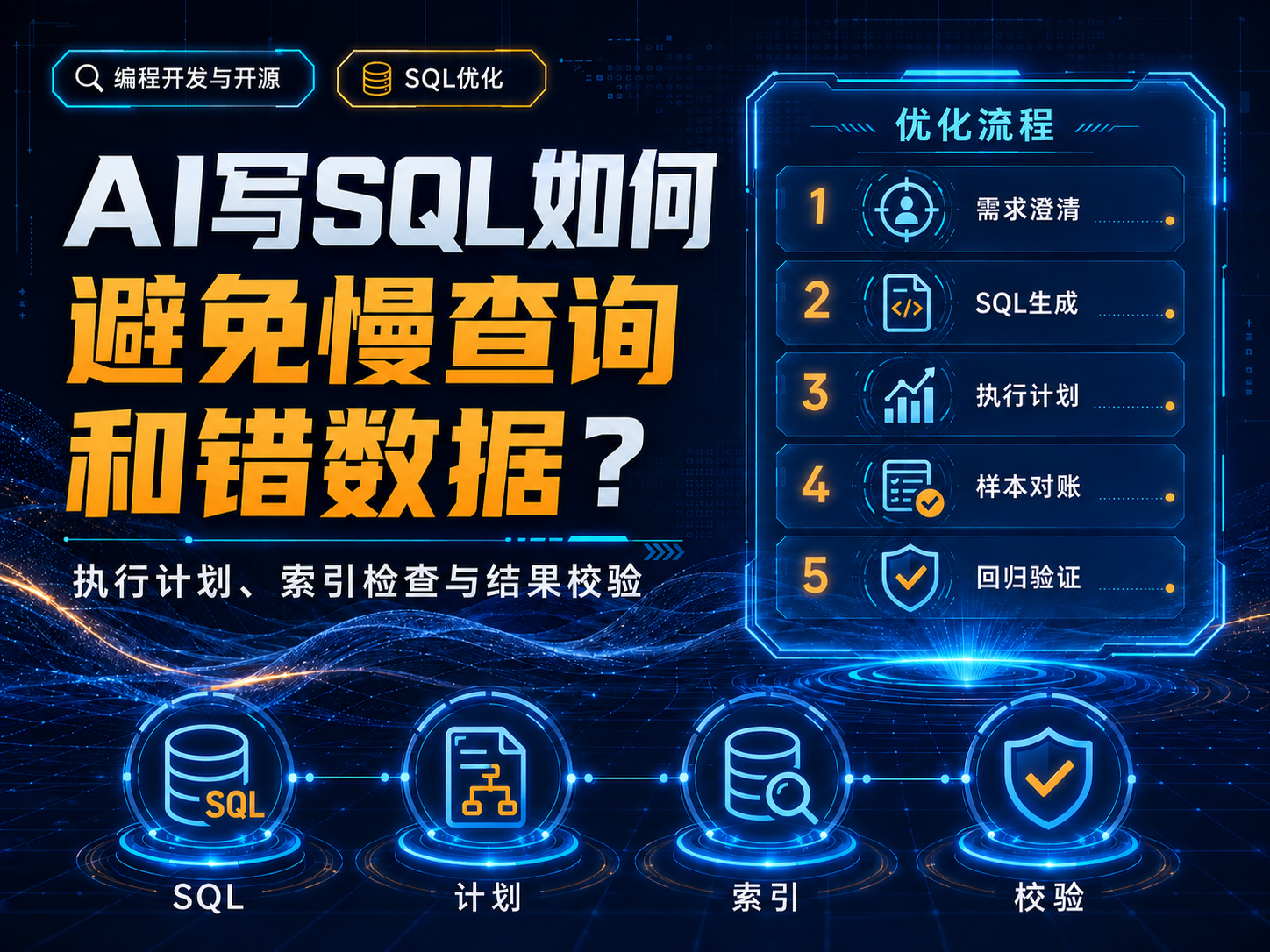 AI写SQL怎么避免慢查询和错数据？执行计划与结果校验
