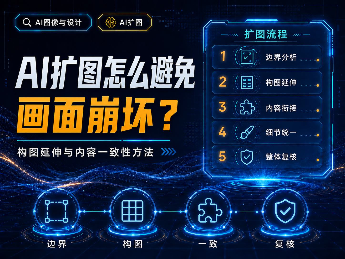 AI扩图怎么避免画面崩坏？构图延伸与内容一致性方法