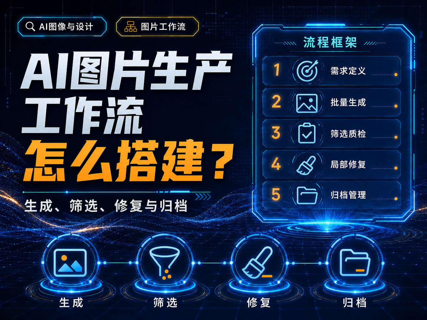 如何搭建稳定的AI图片生产工作流？生成、筛选、修复与归档