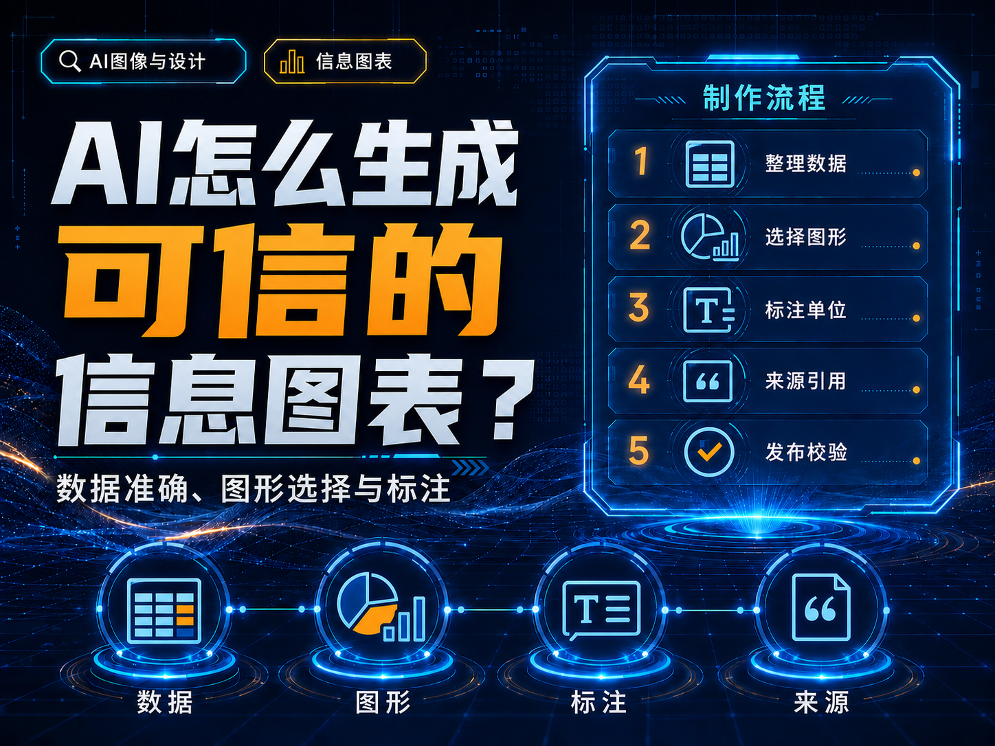 AI怎么生成可信的信息图表？数据准确、图形选择与标注