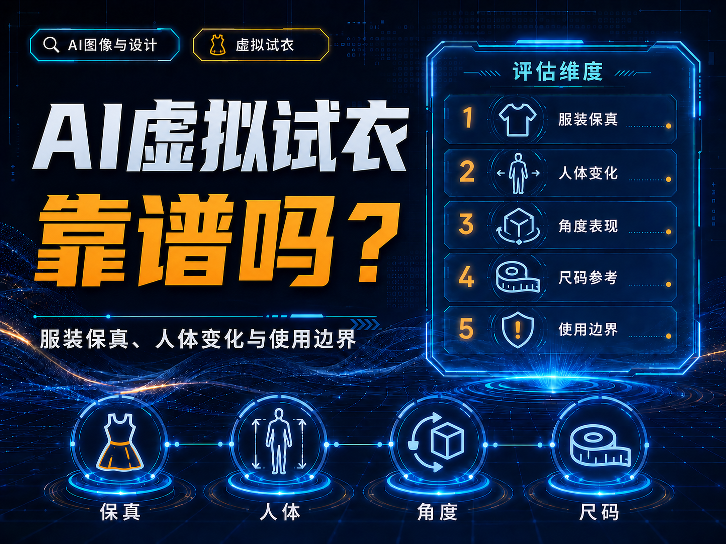 AI虚拟试衣靠谱吗？服装保真、人体变化与使用边界