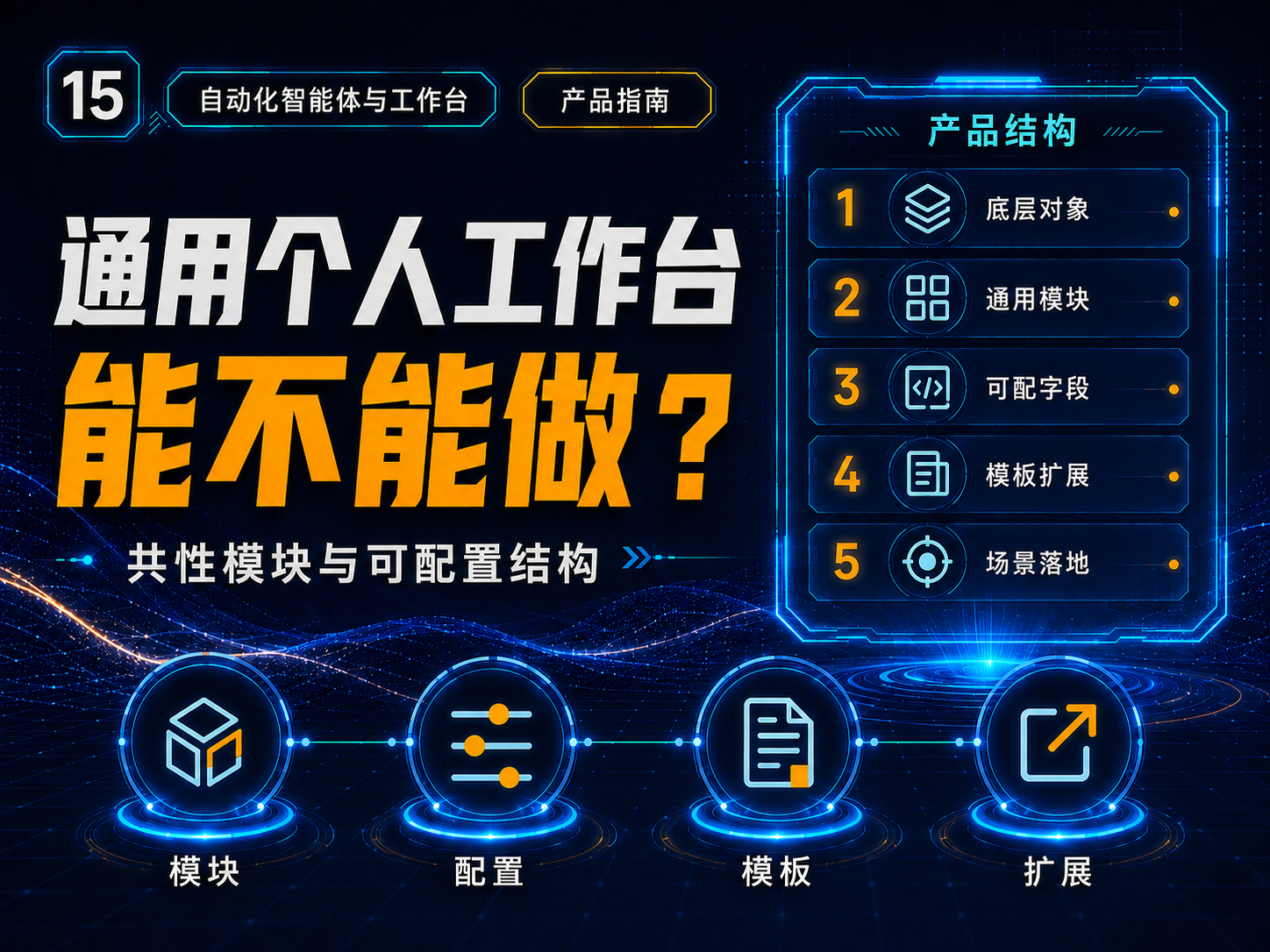 通用个人工作台能不能做？不同职业的共性模块与可配置结构