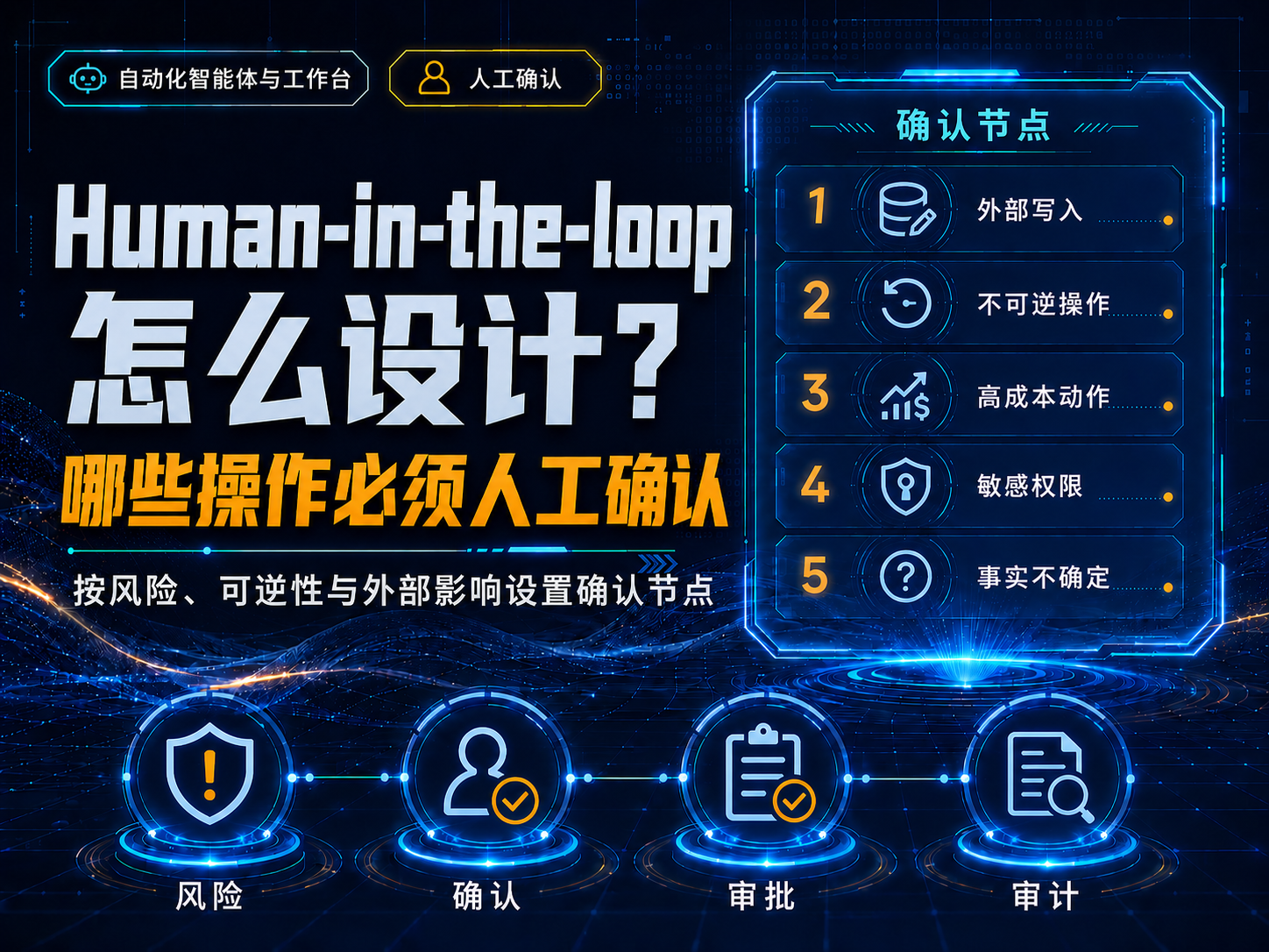 Human-in-the-loop怎么设计？哪些操作必须人工确认