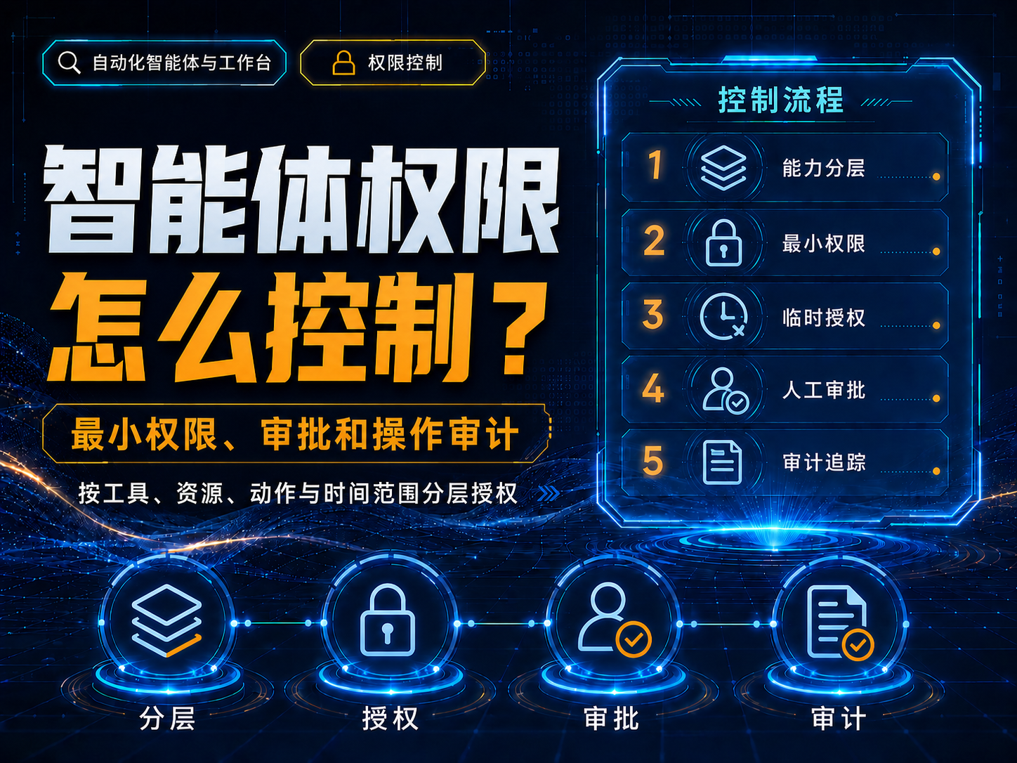智能体权限怎么控制？最小权限、审批和操作审计