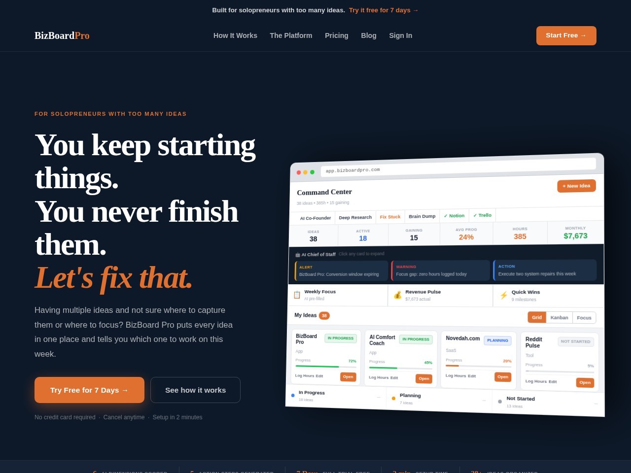 BizBoard Pro：用 AI 管理并筛选多个商业想法